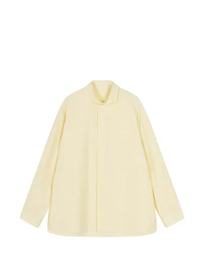 Croquis Relaxed-fit Cotton Shirt In Yellow