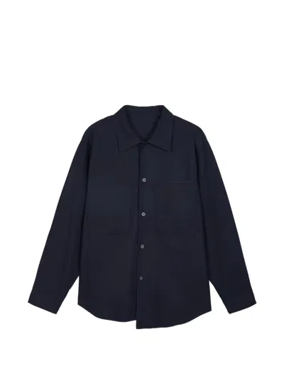 Croquis Relaxed-fit Long-sleeve Shirt In Blue