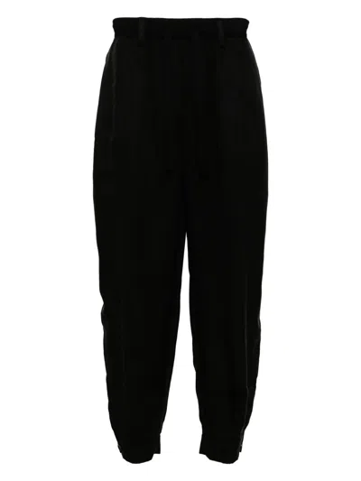 Croquis Retro Tapered Trousers In Black