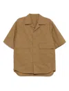 Croquis Rhombus-details Shirt In Brown