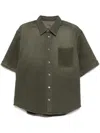 Croquis Rounded Hem Shirt In Green
