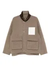 Croquis Sheep Wool Loose Jacket In Brown