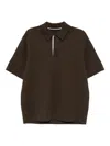 Croquis Short-sleeved Polo Shirt In Brown