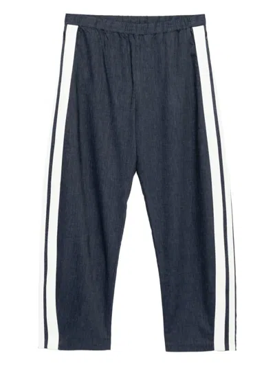 Croquis Side-stiped Trousers In Blue