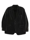 Croquis Single-breasted Blazer In Black