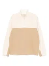 Croquis Splicing Pullover Sweatshirt In Neutral