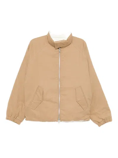 Croquis Stand-collar Down Jacket In Neutral
