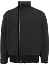 Croquis Stand Collar Zipper Jacket In Grey