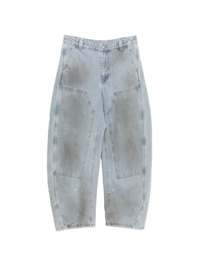 Croquis Stone-washed Jeans In Blue