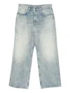 Croquis Straight-leg Rolled-edge Jeans In Blue