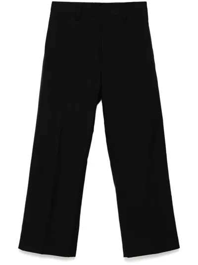 Croquis Stright-leg Trousers In Black