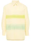 Croquis Stripe-pattern Cotton-blend Shirt In Yellow