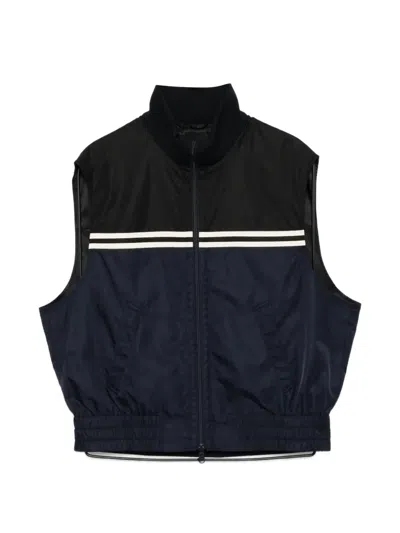 Croquis Stripe Two-tone Jacket In Black