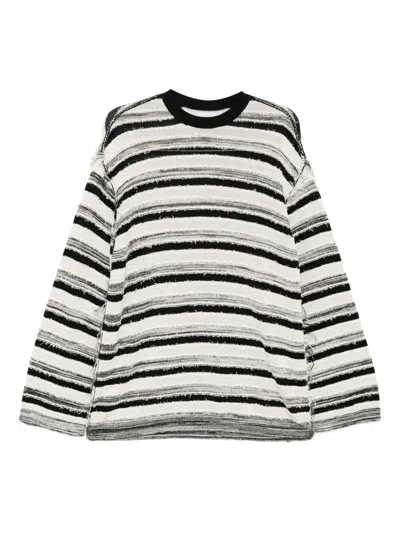 Croquis Striped Jumper In Black