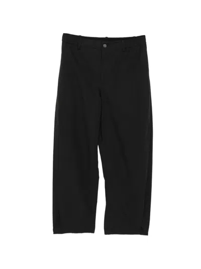 Croquis Tapered Drawstring Trousers In Black