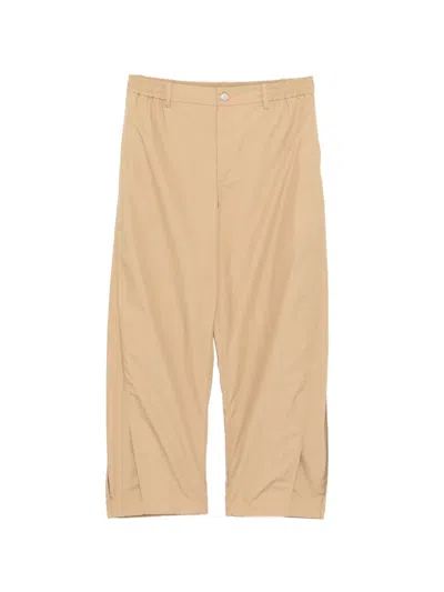 Croquis Tapered Drawstring Trousers In Neutral