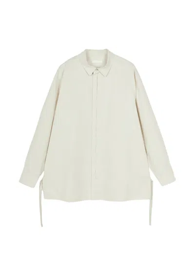 Croquis Tie-detail Long-sleeve Shirt In White
