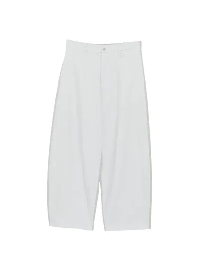 Croquis Zweifarbige Hose In White