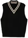 Croquis V-neck Vest In Black
