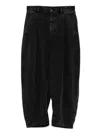 Croquis Washed Tapered Jeans In Black
