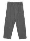 Croquis Wide-leg Drawstring Jeans In Gray
