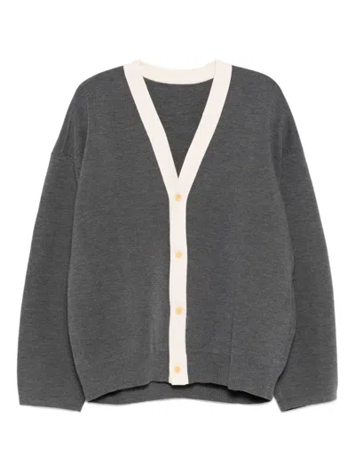 Croquis Wool Cardigan In Gray