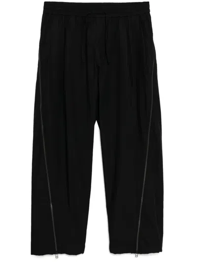 Croquis Zip-detail Trousers In Black