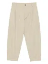 Croquis Zip-up Casual Trousers In Green