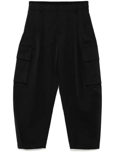 Croquis Zip-up Trousers In Black