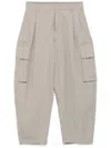 Croquis Zip-up Trousers In Neutrals