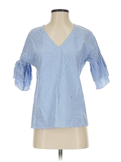 Pre-owned Crosby 3/4 Sleeve Blouse In Blue