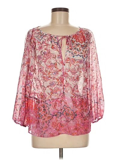 Pre-owned Crosby 3/4 Sleeve Blouse In Pink