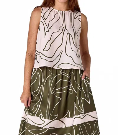 Crosby By Mollie Burch Aime Tank Top In Climbing Ivy Light In Neutral