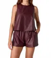 Crosby By Mollie Burch Alma Tank In Burgundy In Burgundy