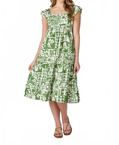 Crosby By Mollie Burch Amara Midi Dress In Green