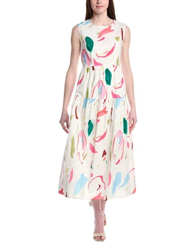 Crosby By Mollie Burch Arlo Linen-blend Dress In White