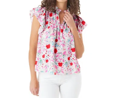Crosby By Mollie Burch Augusta Top In Sconset Bluff In Multi