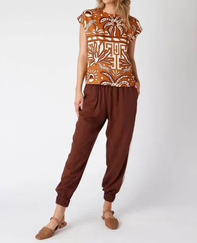 Crosby By Mollie Burch Auna Jogger Pants In Woodland Brown