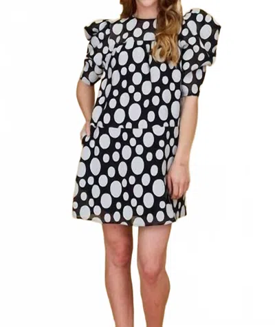 Crosby By Mollie Burch Baker Dress In Dancing Dots In Black