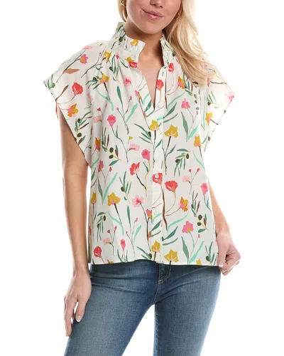 CROSBY BY MOLLIE BURCH CROSBY BY MOLLIE BURCH BILLIE LINEN-BLEND BLOUSE