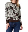 Crosby By Mollie Burch Bixby Sweater In Mocha Leopard In Multi