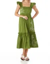 Crosby By Mollie Burch Bryce Dress In Ivy In Multi