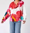 Crosby By Mollie Burch Bryleigh Blouse In Bold Bloom In Neutral