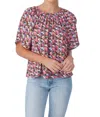 Crosby By Mollie Burch Brynne Top In Art In Bloom In Multi