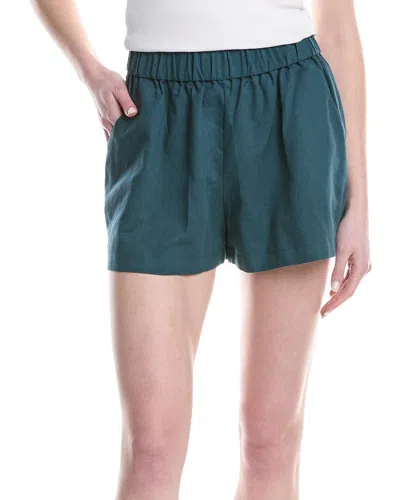 Crosby By Mollie Burch Cailan Linen-blend Short In Green