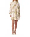 Crosby By Mollie Burch Carter Mini Dress In Soft Shadows In Multi