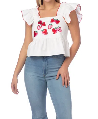 Crosby By Mollie Burch Cata Tank Top In White