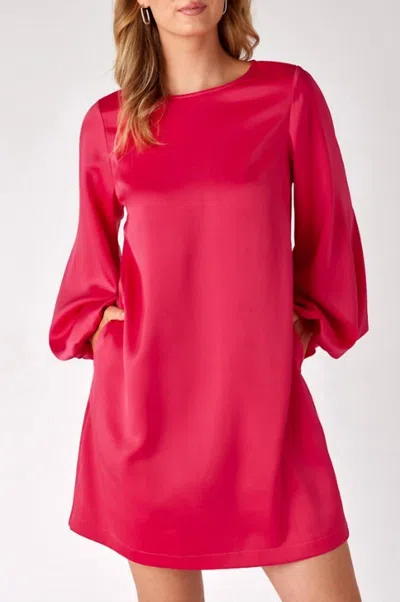 Crosby By Mollie Burch Cecily Mini Dress In Vivacious Pink