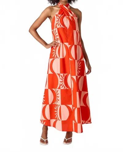 Crosby By Mollie Burch Cleo Self-tie Criss Cross Dress In Always Sunny In Multi