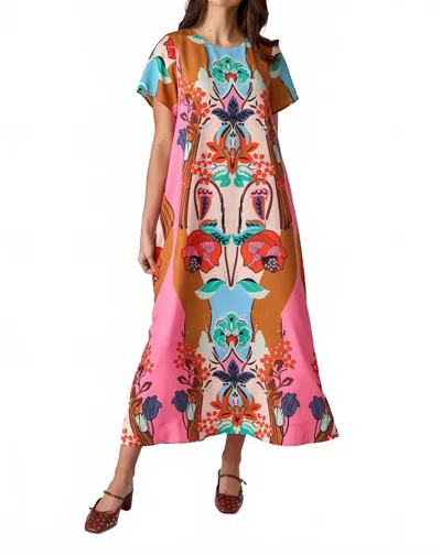 Crosby By Mollie Burch Coco Dress In Art Nouveau In Pink